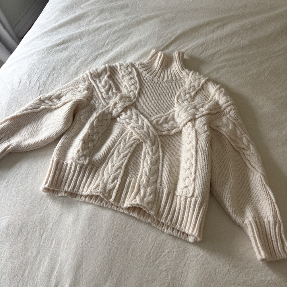 Zara Heavy Knit Turtleneck Sweater